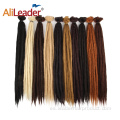 20 pulgadas hechas a mano artificial Dreadlock Crochet trenza de pelo